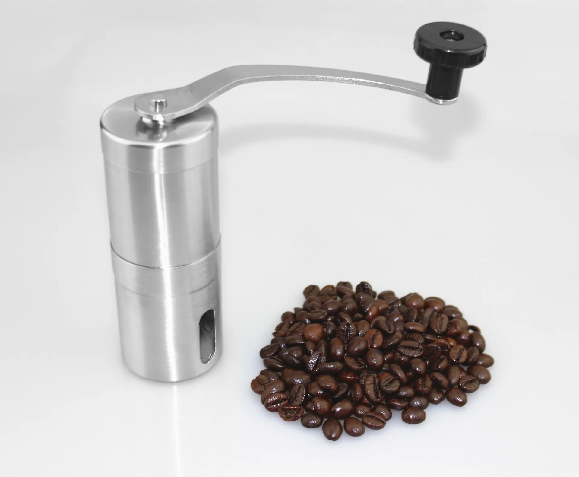 Manual Coffee Bean Hand Grinder Stainless Steel Comercial Adjustable Setting Burr Coffee Grinder