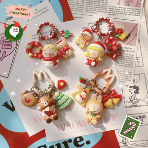 พวงกุญแจ Labu MINI รูปการ์ตูนน่ารักอุปกรณ์เสริมโทรศัพท์สำหรับเทศกาลคริสต์มาสแบบทำมือ - Product Image 5