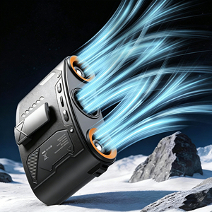 Ventilador Portátil de 8000 mAh con Clip para Cintura, Ventilador Personal de Alta Velocidad para Uso en Exteriores, Manos Libres, para Viajes, Obras de Construcción y Hogar - Product Image 1