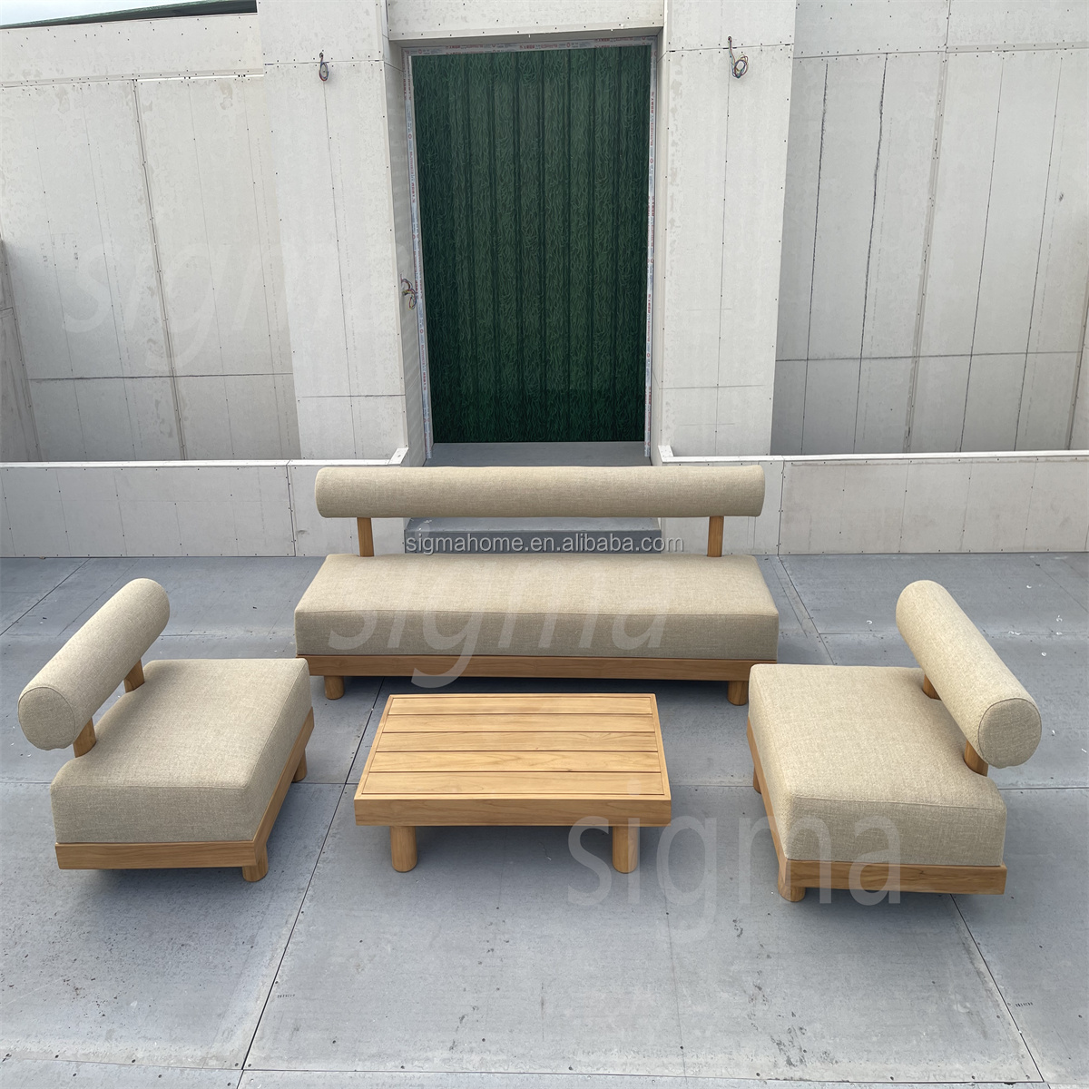 Customized design Outdoor teak furniture garden sofas outdoor teak wood table Swivel lounge chair