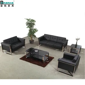 Bonanza Zwart B2b C2c Hot Koop Goedkope Moderne Betaalbare Getuft Moderne Sofa Leren Voor Kantoor Hotel School
