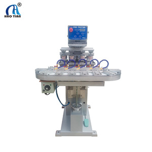 Machine d'impression rotative Haotian P-150C4 4 couleurs à commande pneumatique pour jouets, électronique, plastiques, cuir, nail art - Product Image 4