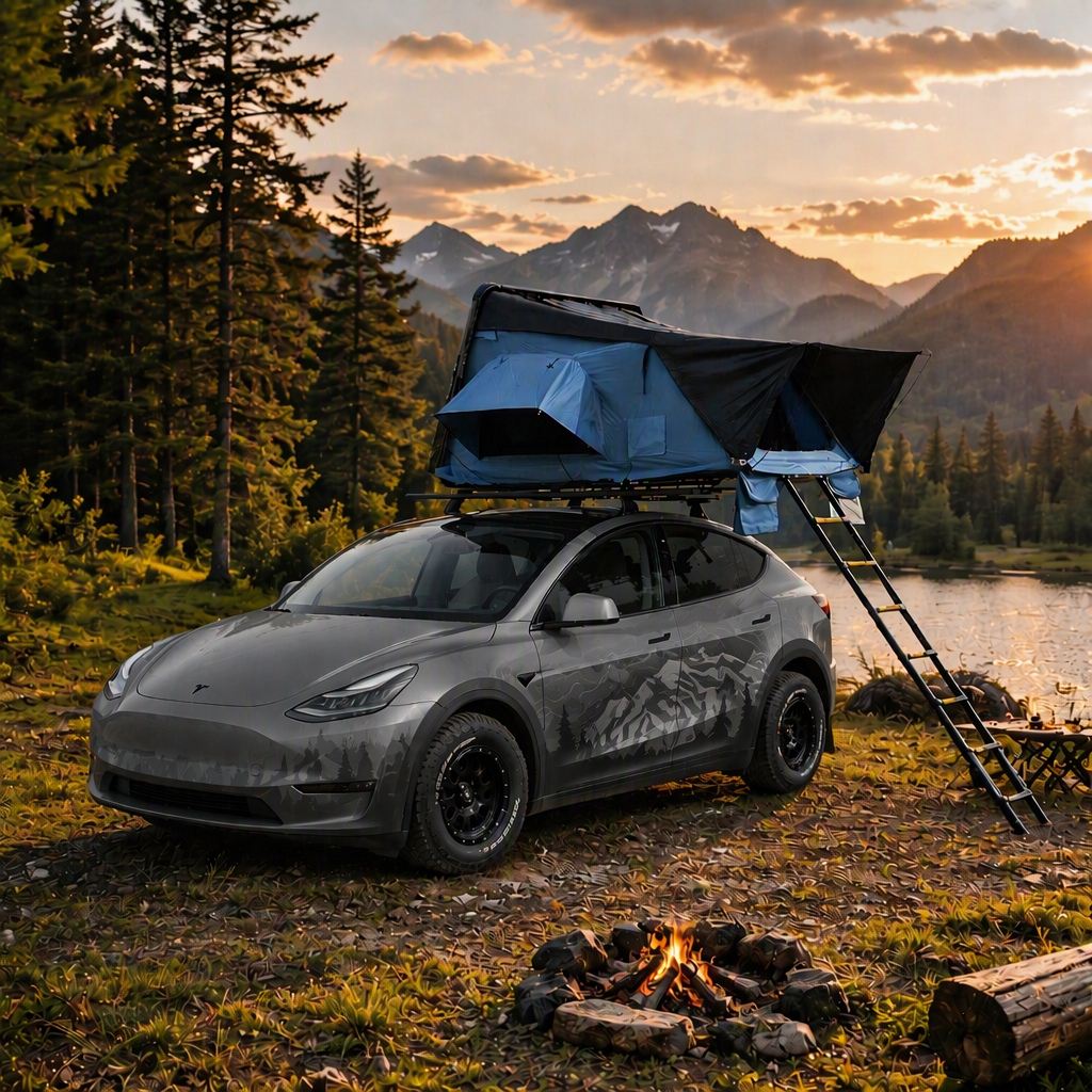 Aluminum Hydraulic Hard Shell Rooftop Tent