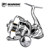 Moulinet Spinning BEARKING Officiel 1000-6000 9+1BB Étanche Eau Salée Frein Carbone Pêche Mer Main Gauche Rivière