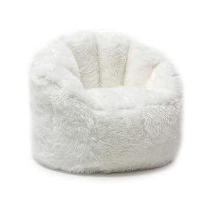 Indoor Faux Fur Back Support Pumpkin <strong>Armchair</strong> Winter Warm Bean Bag Sofa <strong>Cover</strong> - Product Image 3