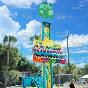 Kiddie intérieur/extérieur parc d'attractions manèges mini tour de chute grenouille trémie métal fibre de verre Construction pour centre commercial usage domestique - Product Image 3