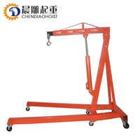 Mini grue de levage de camion d'ascenseur de voiture hydraulique bon marché Support de moteur de 2 tonnes fourni main standard 1 ensemble stylo pour soulever des moteurs