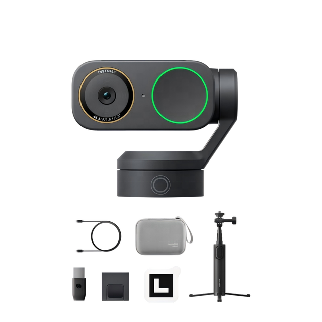 Link2C Pro 4K AI Tracking Webcam Noise Cancellation Auto Framing Video Conference Camera for Professionals