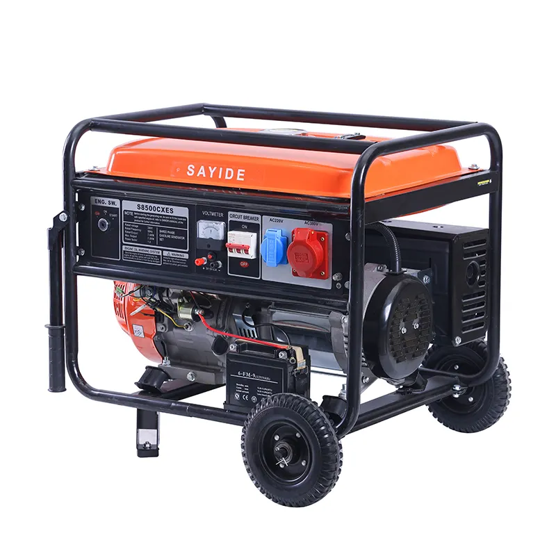 1000w 3kw 3000w Fuel Gasoline petrol And Propane Powered Electric Start Portable Generator With Wheel Kit