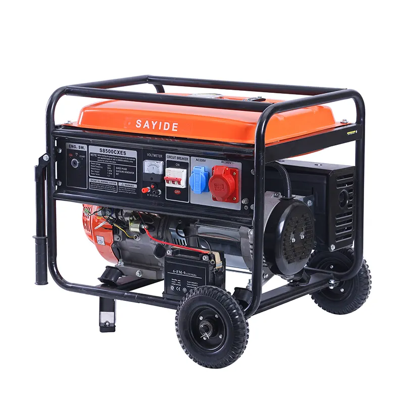 Generator portabel elektrik, bensin bensin bahan bakar 1000w 3kw 3000w dengan Kit roda