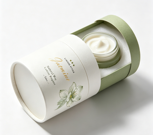 Cosmetic Paper Tube Green Gold <b>Foil</b> Recyclable Packaging for Face Cream Skincare <b>Container</b> - Product Image 4