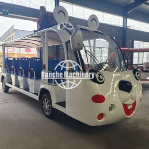 Autobús Eléctrico Infantil de 14 Plazas con Diseño de Pez Payaso Naranja, para Parques Temáticos y Turismo, con Parasol Transparente - Product Image 1
