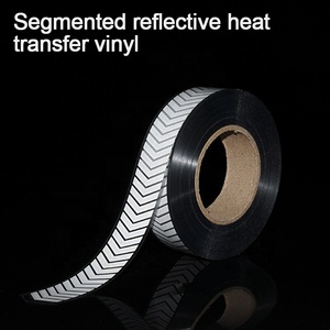 High Visibility Segmented Fluo <strong>Color</strong> Reflective Heat Transfer Film Iron on <strong>Vinyl</strong> for Safety Cloth - Product Image 4