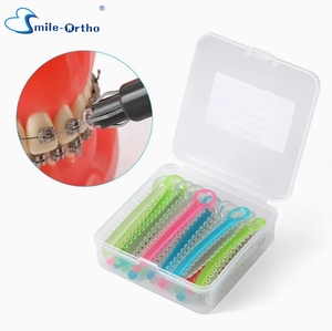 Ligaduras de ortodoncia, bandas elásticas de varios colores para aparatos dentales, precio de fábrica, O-Ties, juntas tóricas de - Product Image 4