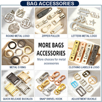 Accessoires de maroquinerie : Plaque métallique personnalisée avec logo et nom de marque pour sacs à main, sacs à dos et portefeuilles