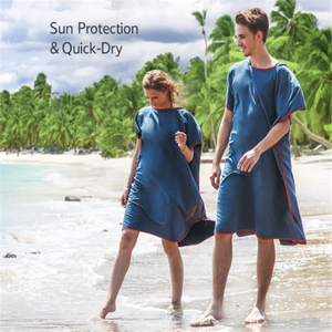 Commercio all'ingrosso logo personalizzato quick dry in microfibra da surf <span class=keywords><strong>poncho</strong></span> telo da mare <span class=keywords><strong>con</strong></span> <span class=keywords><strong>cappuccio</strong></span> - Product Image 2