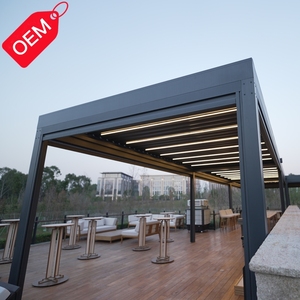 Pergola à lames orientables, auvent, toit à lames, pergola à lames, durable, imperméable, écologique, personnalisable, bricolage, <span class=keywords><strong>pour</strong></span> mariage, pavillon - Product Image 1