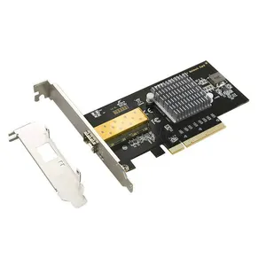 PCI-E SFP סיבים אופטי שרת רשת מתאם I82599 מחשב שולחני 10 gigabit כרטיס רשת