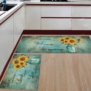 OEM <strong>Runner</strong> Rug for Hallways <strong>Kitchen</strong> Non Slip <strong>Washable</strong> with Rubber Backing Soft Floral Carpet <strong>Runner</strong> for Laundry Bedroom Bathroom - Product Image 4