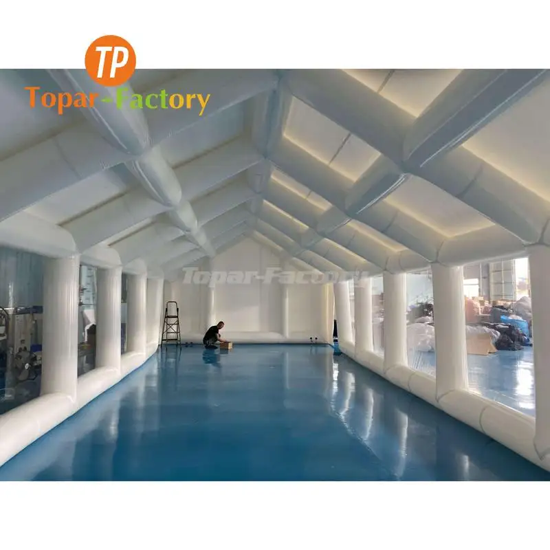 Hoge Kwaliteit Pvc Opblaasbare Lucht Zwemmen Outdoor Resort Cover Dome Tent Voor Zwembaden