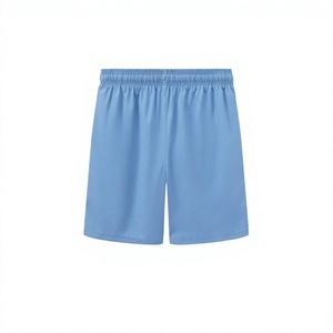 Shorts de Baño para Hombre, Color Azul Claro, Secado Rápido, con Cierre de Cordón, Color Sólido, Casual - Product Image 2