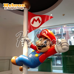 Figura de <span class=keywords><strong>Mario</strong></span> <span class=keywords><strong>Bros</strong></span> Personalizada, Estatua de Resina, Escultura de Fibra de Vidrio, Arte para Exhibición en Tiendas - Product Image 5