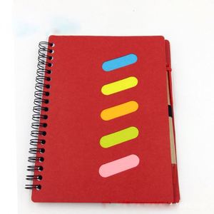 Regalos Promocionales Económicos, Cuaderno Espiral de Papel Kraft Reciclado Personalizado y Colorido con Bolígrafo - Product Image 3