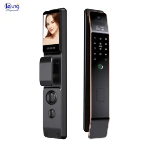 S909MAX Smart Peephole Recognition WiFi Control Doorlock Digital Fingerprint Camera Password Key Card Smart Camera Door Lock