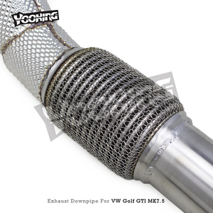 Tuyaux d'échappement OEM pour VW <span class=keywords><strong>GOLF</strong></span> <span class=keywords><strong>7</strong></span>/<span class=keywords><strong>7</strong></span>.5 MK7/MK7.5 <span class=keywords><strong>GTI</strong></span> 2.0T 2014-2020 Tube de descente avant droit en acier inoxydable - Product Image 3