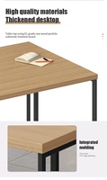 Table basse en noyer du milieu du siècle Table basse grise avec dessus en bois lit bureau d'appoint canapé Table basse avec pieds en métal