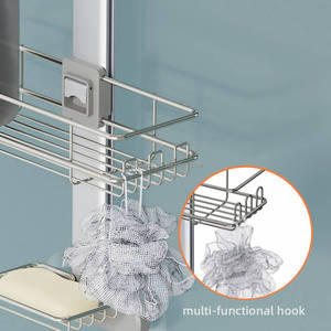 WIREKING China Design Manufacturer waterproof bathroom shelf <strong>Over</strong> the Showerhead <strong>Shower</strong> <strong>Caddy</strong> - Product Image 4