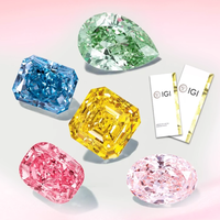 Bijoux de diamants colorés certifiés IGI cultivés en laboratoire avec des couleurs claires fantaisie bleu rose vert jaune-Diamants en vrac personnalisables