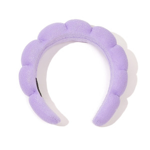 عصابة رأس إسفنجية بلون موحد للنساء والفتيات بأسلوب أوروبي-أمريكي للاستخدام اليومي في الحمام والمكياج والسبا والعناية بالوجه - Product Image 3