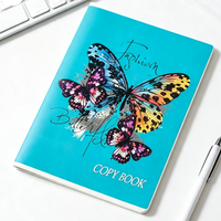 Cuaderno de ejercicios con encuadernación cosida, cubierta de cartón marfil A5, logotipo personalizado al por mayor, impresión UV, impresión CMYK, diario