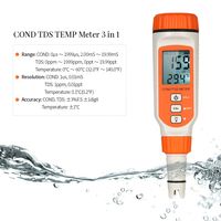 Analyseur de conductivité de compteur de qualité d'eau numérique professionnel testeur de température TDS/COND TEMP solide dissous Total AR8011