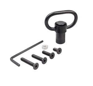 Boucle de sangle tactique cylindrique pivotante de 1,25 pouce, en métal, à dégagement rapide QD, avec vis de sécurité, noire, universelle - Product Image 3