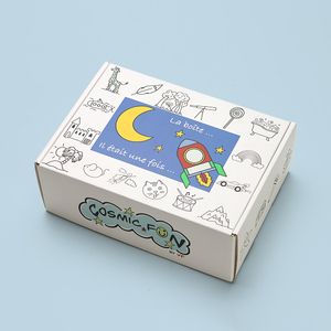 Boîtes d'emballage d'expédition <span class=keywords><strong>en</strong></span> <span class=keywords><strong>carton</strong></span> personnalisées avec un design de marque, imprimées avec des motifs fantaisistes dessinés à la main, pour les produits de jeux éducatifs - Product Image 4