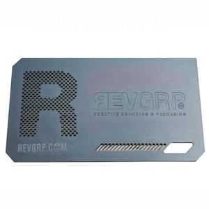 بطاقة أعمال معدنية من الصلب المقاوم للصدأ مع طباعة مخصصة للقطع بالليزر باللون الذهبي الوردي ، علامة تجارية فاخرة مزودة بعلامة تجارية لحفر الشخصيات الهامة أثناء زيارة VIP - Product Image 4