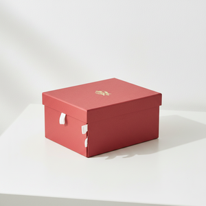 Fashion Design Square Jewelry <b>Box</b> 2 Rotating Drawers with Magnetic Closure Wine <b>Red</b>/White Cosmetic Organizer <b>Gift</b> Boxes - Product Image 2