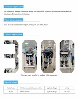 Exosquelette robotique médical pour membres inférieurs, aide à la marche pour la rééducation post-AVC, entraîneur de marche intelligent pour le soutien de l'hémiplégie et de la paraplégie