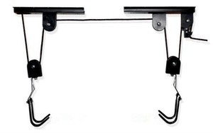 Porte-copie de bicyclette, <span class=keywords><strong>support</strong></span> monté au <span class=keywords><strong>plafond</strong></span>, de rangement, pour <span class=keywords><strong>Garage</strong></span>, poulie - Product Image 2