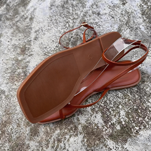 Sandali piatti da donna Zar Original Factory Label, stile coreano, leggeri, estivi, con cinturino sottile e punta aperta, slip-on. - Product Image 6