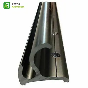 Precio Fabricante A6400 Toldos de brazo retráctil con cubierta de lluvia de aluminio y barra frontal de aluminio grande