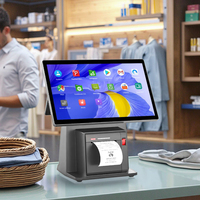 Système de point de vente tout-en-un avec écran tactile de 14 pouces, processeur Intel I5, Wi-Fi 6, imprimante intégrée, scanner, prise en charge multilingue, garantie d'un an