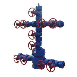 API 6A standart gaz petrol noel ağacı/wellhead x-tree için petrol sondaj/kuyu tesisi