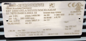 नया मूल तैयार K67 drn100l4be5hmm30 3kw 380500v 1400RPM i3839 पीएलसी प्रोग्रामिंग नियंत्रक - Product Image 3