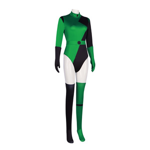 Traje de cosplay de Sweet Kim Sigourney, mono verde y negro, traje de gato Zentai, disfraz para actuación en escenario de Halloween - Product Image 2