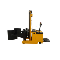 Chariot élévateur semi-automatique AMITYCARE électrique pneumatique à batterie au plomb-acide, capacité 1000 kg, mât de levage 2400 mm, fourche en acier inoxydable