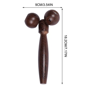 Rodillo de masaje de madera con mango, set de masajeadores faciales y corporales para relajar los músculos, dispositivo de masaje para cuerpo, cuello, manos, brazos y piernas - Product Image 6