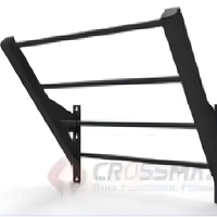 CROSSMAX Support de barre de traction robuste pour équipement de musculation, idéal pour les barres de traction aériennes, les plateformes de CrossFit et les racks à squats
